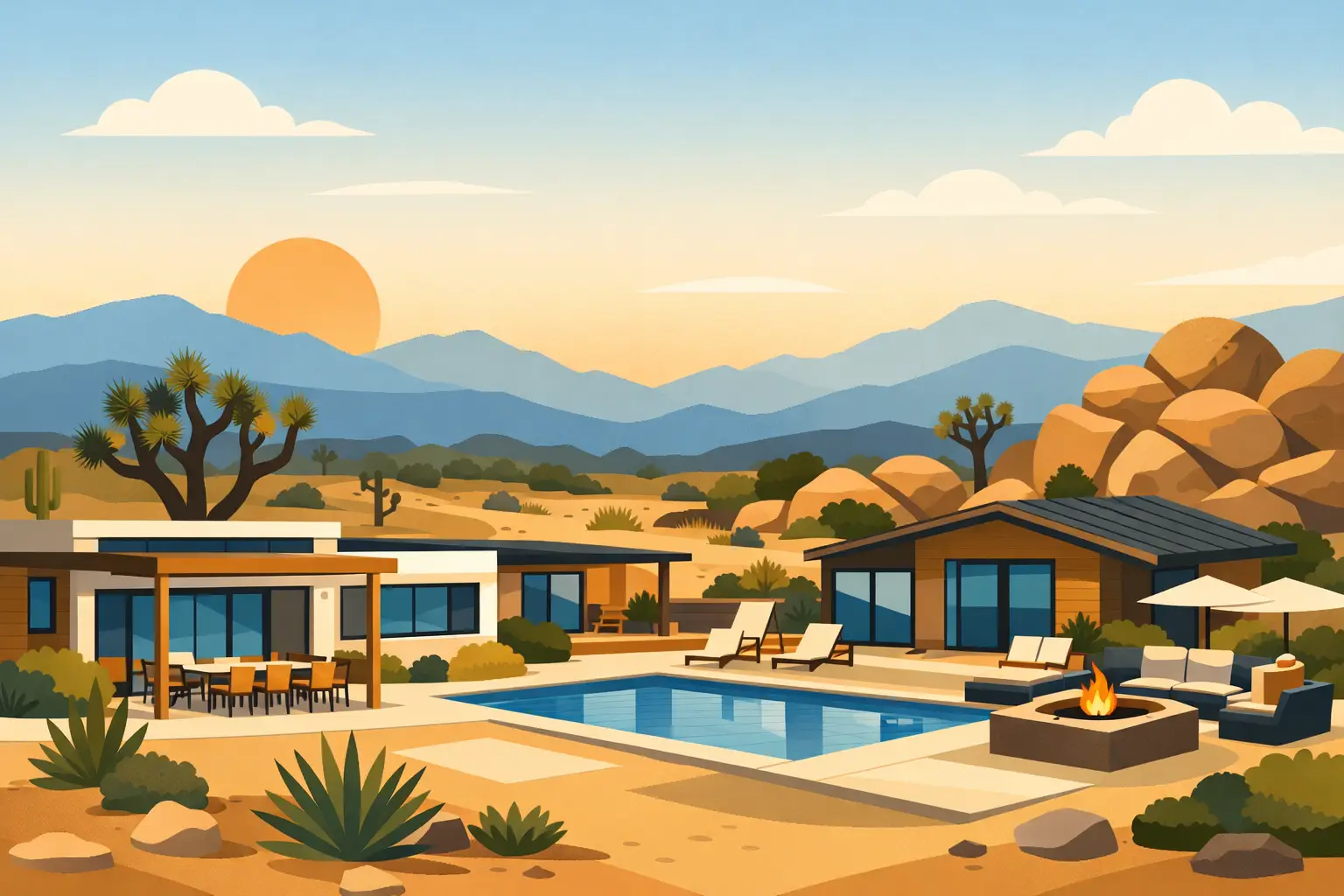 Choosing a Large Group Rental in Joshua Tree