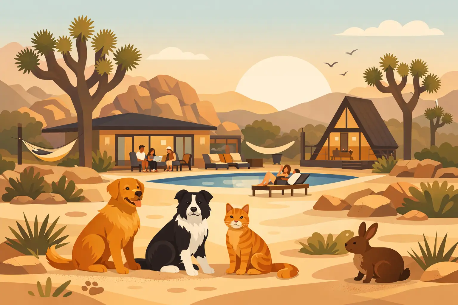 Pet Friendly Rentals Joshua Tree for Group Getaways
