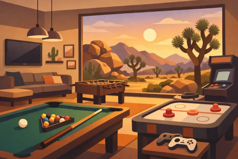 Joshua Tree Vacation Rental Game Room Stays