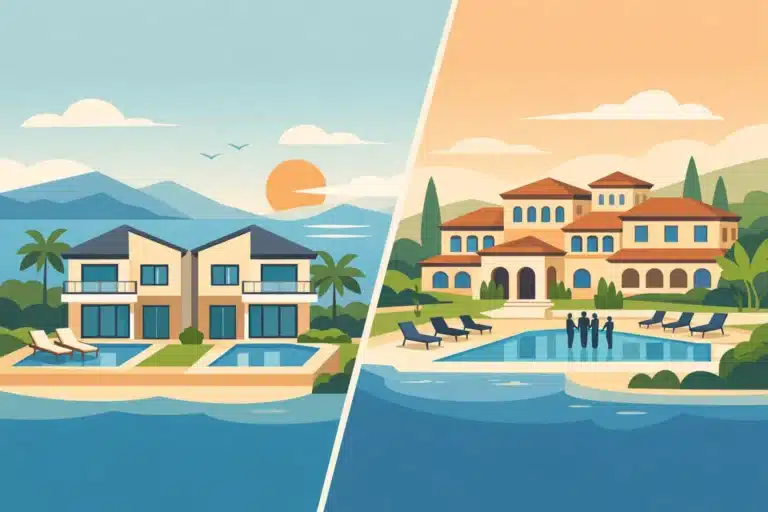 Paired Villas Versus Estate Rentals for Groups