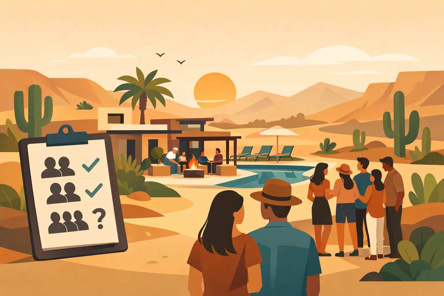 Rental Guest Limits for Desert Group Getaways